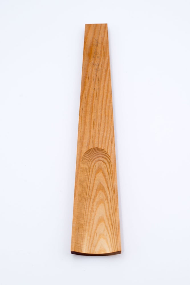 Sonowood finger board for string instruments made of spruce - top view
